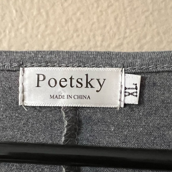 Women’s Long Sleeved Layered Gray Tunic - XL - Picture 7 of 12